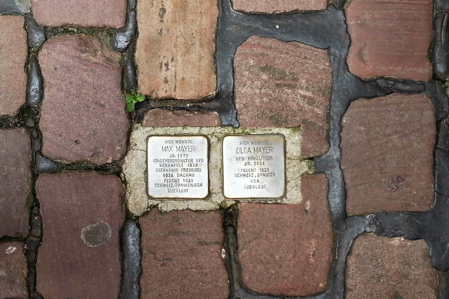Stolperstein for Max and Olga Mayer in Heidelberg, Germany
